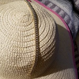 Gold tone and rhinestone tennis bracelet